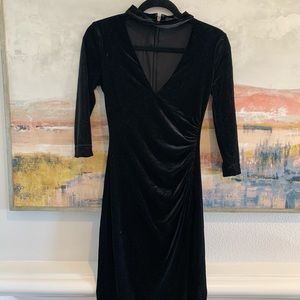 velvet black dress